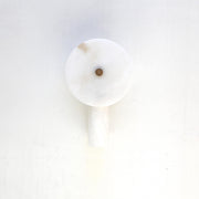 One-Light Alabaster Disc and Cylinder Wall Sconce