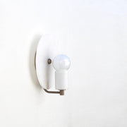 One-Light Alabaster Disc Sconce