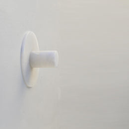 One-Light Alabaster Flush Mount Ceiling Light