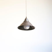 One-Light Brass Cone Pendant Light