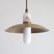 One-Light Brass Coolie Pendant