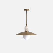 One-Light Brass Coolie Pendant