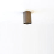One-Light Brass Cylinder Ceiling Spot Light