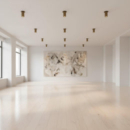 One-Light Brass Cylinder Ceiling Spotlight