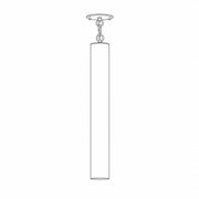 One-Light Brass Cylinder Pendant Light