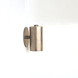 One-Light Brass Cylinder Wall Sconce