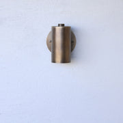 One-Light Brass Cylinder Wall Sconce