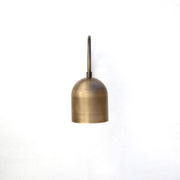 One-Light Brass Dome Gooseneck Wall Sconce
