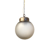 One-Light Cut Glass Pendant Light