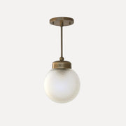 One-Light Cut Glass Pendant Light
