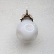 One-Light Gooseneck Wall Sconce with 8-Inch Opal Globe