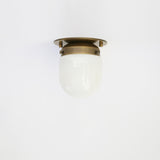 One-Light Mini Glass Shade Flush Mount Ceiling Light