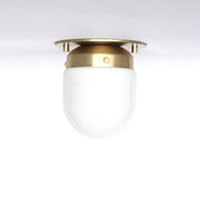 One-Light Mini Glass Shade Flush Mount Ceiling Light