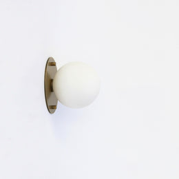 One-Light Mini Globe Flush Mount Ceiling Light