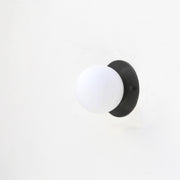 One-Light Mini Globe Flush Mount Ceiling Light
