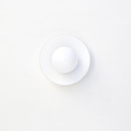 One-Light Opal Glass Flush Mount Ceiling Light