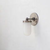 One-Light Opal Glass Tube Wall Sconce