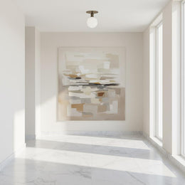 One-Light Opal Globe Flush Mount Ceiling Light