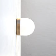 One-Light Opal Globe Flush Mount Ceiling Light