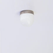 One-Light Opal Globe Flush Mount Ceiling Light