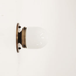 One-Light Opal Mini Shade Wall or Ceiling Light