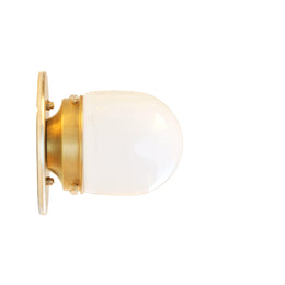 One-Light Opal Mini Shade Wall or Ceiling Light