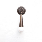 One-Light Tapered Cone Wall Sconce with Cast Rosette Backplate