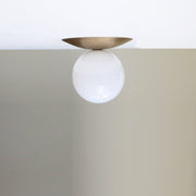 Opal Globe Flush Mount Ceiling Light