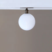 Opal Globe Flush Mount Ceiling Light