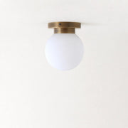 Opal Globe Flush Mount Ceiling Light