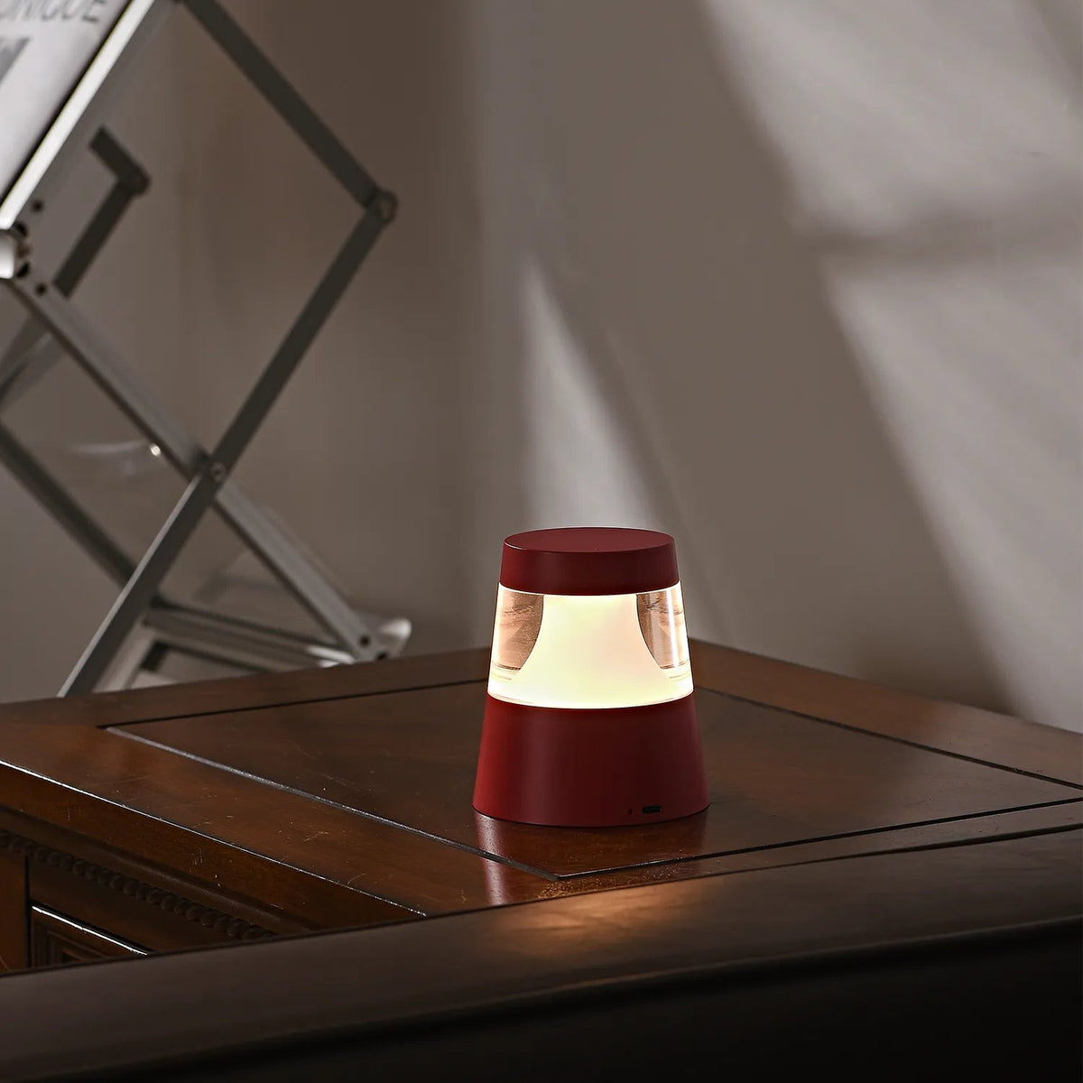 LED Colorful Portable Chargeable Round Nightstand Lamps