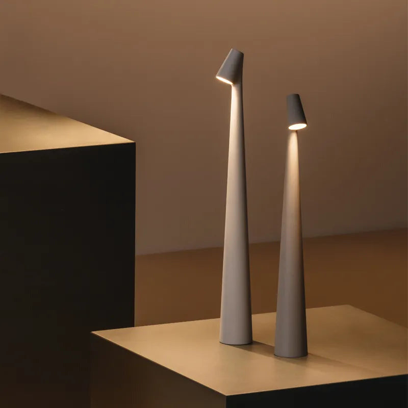 Conical Stem Rechargeable Minimalist LED Table Light