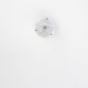 Round Alabaster Flush Mount Ceiling Light