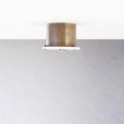 Round Alabaster Flush Mount Ceiling Light