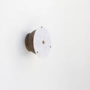 Round Alabaster Flush Mount Ceiling Light