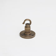 Round Backplate Brass Ceiling Hook for Pendant Cords