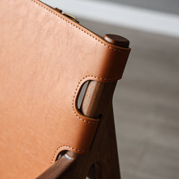 Sagrada Chair, Chestnut Leather Premium Lounge Chair