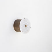 Six-Inch Round Alabaster Flush Mount Ceiling Light