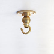 Solid Brass Ceiling Hook for Pendant Cords