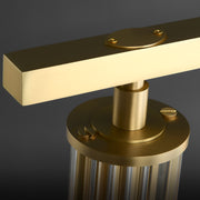 Solid Brass & Crystal Linear Chandelier