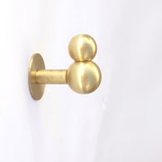 Solid Brass Double Ball Wall Hook