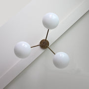 Three-Light Brass Chandelier