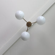 Three-Light Brass Chandelier