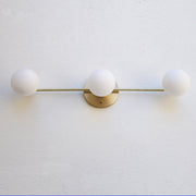 Three-Light Globe Vanity Wall Sconce