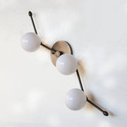 Three-Light Linear Globe Wall Sconce