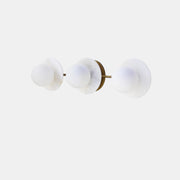 Three-Light Opal Globe Bath Vanity Light