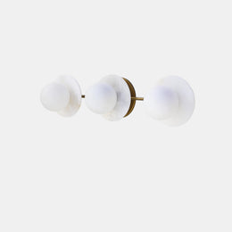 Three-Light Opal Globe Bath Vanity Light