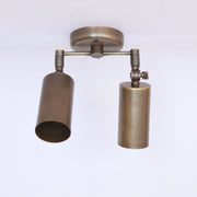 Two-Light Adjustable Cylinder Ceiling Spotlight