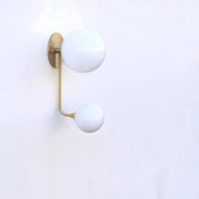 Two-Light Offset Globe Wall Sconce