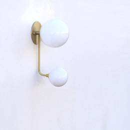 Two-Light Offset Globe Wall Sconce